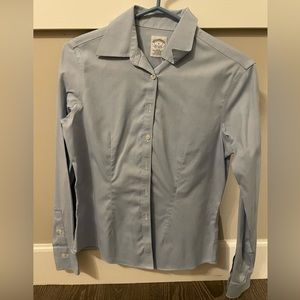 Brooks and brothers blue longs sleeve button shirt